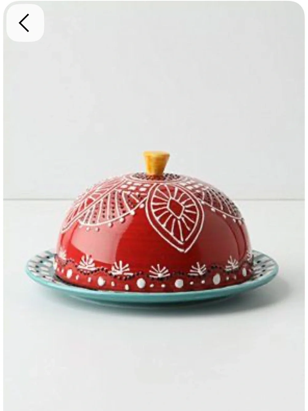 Anthropologie La Boheme ceramic butter